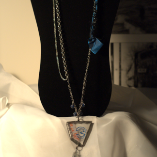 main image of long blue necklace