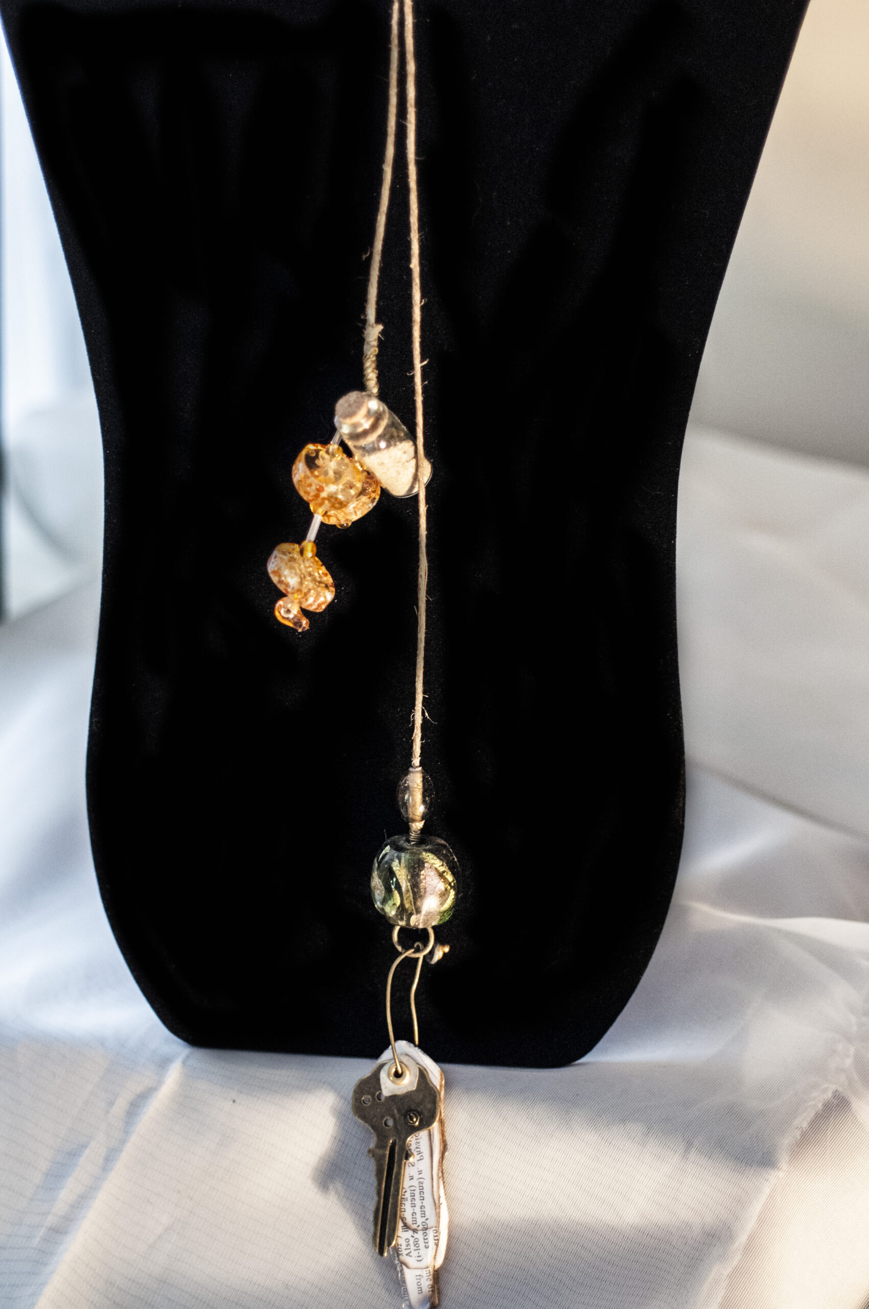 close up of hemp lariat